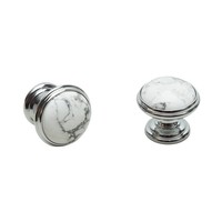 Poignées de meuble en laiton massif, vente chaude, blanc, rose, cristal naturel, boutons de tiroir