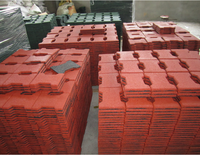 Mehrfarbige EPDM-Bodenfliesen aus recyceltem Gummi im Freien Hunde knochen fertiger Weg für Hinterhof Spielbereich & Gym Runway Blocks