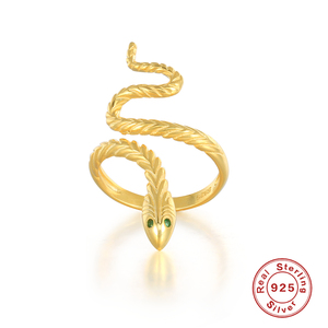 ROXI New Trendy Adjust <b>Ring</b> Design Luxury Diamond <b>Snake</b> Jewelry Opening Adjustable <b>Ring</b> - Product Image 2