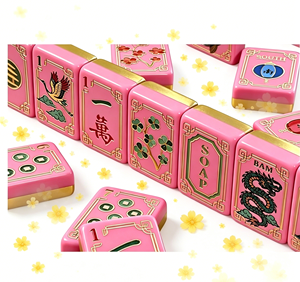 <span class=keywords><strong>Bam</strong></span> Bird Boutique - Fichas de Mahjong Personalizables de Primera Calidad con Esquinas Cuadradas para 4 Jugadores, Diversión Diaria al Estilo Fiesta - Product Image 4