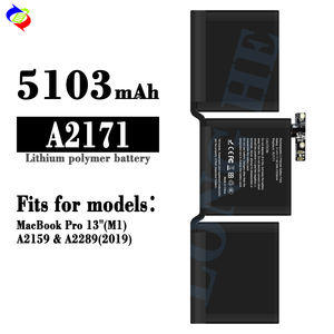 <span class=keywords><strong>Batería</strong></span> de ordenador portátil A2171 de alta calidad para baterías de ordenador portátil A2159 A2171 para <span class=keywords><strong>MacBook</strong></span> <span class=keywords><strong>Pro</strong></span> <span class=keywords><strong>13</strong></span> pulgadas A2159 A2289 A2338 2019-2020 - Product Image 1