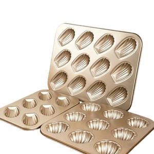 Moule à madeleines Beker 12 cavités, moule à gâteau en forme de coquille, plaque de cuisson antiadhésive - Product Image 3