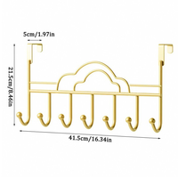 Gancho de pared sin perforaciones con forma de corazón para colgar ropa detrás de la puerta, organizador de dormitorio, gancho para colgar sobre la puerta