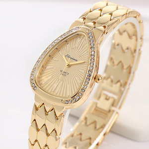 Orologio da <span class=keywords><strong>Donna</strong></span> YuSa1399 con Quadrante Piccolo Dorato, Semplice Orologio da Polso con Bracciale, Orologio al Quarzo Vintage per Donne, <span class=keywords><strong>Regalo</strong></span> Estivo per Feste - Product Image 4