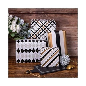Custom Eco-Friendly Recyclable Geometric Pattern Gift <b>Wrap</b> <b>Paper</b> <b>Roll</b> Double-Sided PE Coated 120GSM Digital Printing <b>Paper</b> - Product Image 1