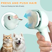 Brosse de toilettage à la vapeur pour animaux de compagnie pour chiens chats-peigne d'épilation réglable en silicone brosse