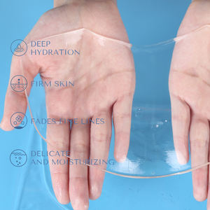 Patchs anti-rides en cristal en gros, masque en <span class=keywords><strong>feuille</strong></span> <span class=keywords><strong>de</strong></span> collagène hydratant et raffermissant à la vitamine C pour le cou et la poitrine - Product Image 4