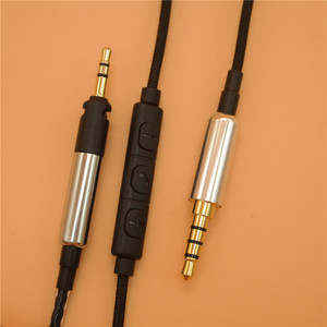 Audio <b>Cable</b> 120cm Aluminum Alloy Tin-plated Copper With <b>Mic</b> For Portable Audio Player - Product Image 1