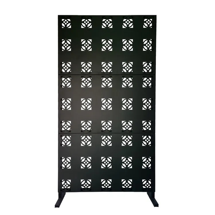 Decorative laser cut panels outdoor garden screen steel screen panels laser cut