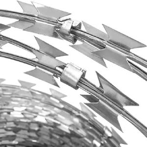 Cerca de Privacidad, Alambre de Púas Galvanizado, Alambre de Navaja, Cinta Estirada, Alambre de Púas Galvanizado - Product Image 1