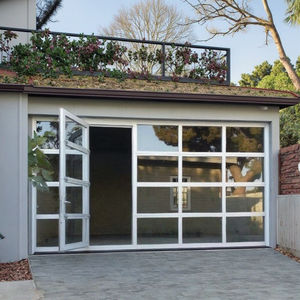 Portes <span class=keywords><strong>de</strong></span> <span class=keywords><strong>garage</strong></span> sectionnelles modernes 2025, 16x8, en aluminium, avec isolation en verre, coulissantes, pliantes, portail piétonnier, <span class=keywords><strong>prix</strong></span> des portes <span class=keywords><strong>de</strong></span> <span class=keywords><strong>garage</strong></span> - Product Image 3