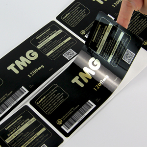 Custom Printed Medicine Bottle <strong>Label</strong> Eco-friendly Waterproof Health <strong>Care</strong> Products Bottle Packaging Sticker Shine Silver <strong>Label</strong> - Product Image 6