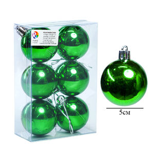 Juego de adornos navideños brillantes de 5 cm de 6 piezas - Product Image 5