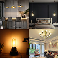 Tubulaire Vintage T45 4W LED Ampoule à filament Dimmable E27 E26 B22 LED Edison Ampoule Lampe décorative 110V/220V CE PSE ROHS