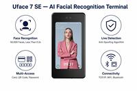 Reloj de Control de Asistencia con Reconocimiento Facial WiFi y Software en la Nube, Captura de Fotos y Detección de Vida Real para el Control de Asistencia en Oficinas Corporativas