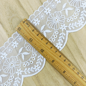 Renda de Tule de Nylon Macia e Elegante de 7,5CM ~ 8,0CM para Têxteis Domésticos - Product Image 3