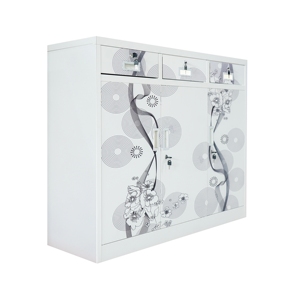 Lockable Adjustable Industrial Modern Steel <b>Storage</b> 3 Drawers File Cabinet Commercial Home Office <b>Workshop</b> Use - Product Image 4