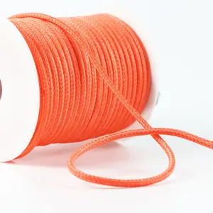 Customizable Orange Over Glue Round 5mm Single Braid for Power Traction Tent UHMWPE Fiber Rope