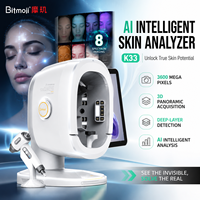 Analyseur de peau intelligent B AI, triple caméra 36MP, scanner facial 3D avec imagerie 8 spectres, détection du teint pour salon et usage domestique