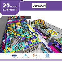 Parc de sport intérieur Bettaplay 950 m², parcours Ninja, parcours d'obstacles commercial, aire de jeux avec piscine à balles, équipement de jeux intérieur pour enfants