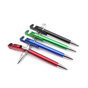 Stylet en plastique métallique Logo <span class=keywords><strong>de</strong></span> haute qualité, stylo à bille à écran tactile avec support <span class=keywords><strong>de</strong></span> téléphone portable, 10 pièces - Product Image 4