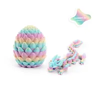 Ensemble d'œufs de dragon en cristal de glace, jouet fantastique, thème science-fiction, plastique, imprimé en 3D, créatif, jouet pour enfants, ornement, cadeau unisexe