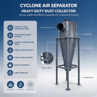 Séparateur cyclonique centrifuge industriel pour la récupération des poussières dans les ateliers de travail du bois et de la métallurgie