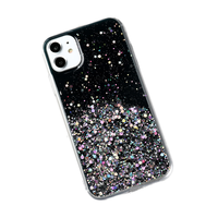 Coque de téléphone antichoc en TPU à paillettes souples en résine époxy, design animal, pliable, dissipant la chaleur, avec strass et protection caméra, vente en gros usine