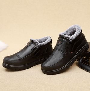2022 Winter New Men's Cotton Shoes Warm Elderly Non-slip Cotton <b>Boots</b> - Product Image 5