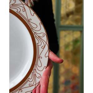 Service de table en céramique Wedgwood Paris, 12 pièces, luxe, vaisselle en grès, design élégant européen, fabriqué en Italie pour les hôtels - Product Image 3