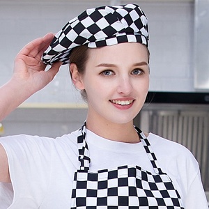 SunYue — casquette de serveur en coton noir, 1 pièce, casquette de pâtisserie pour serveur de café-Bar, Restaurant et hôtel - Product Image 6