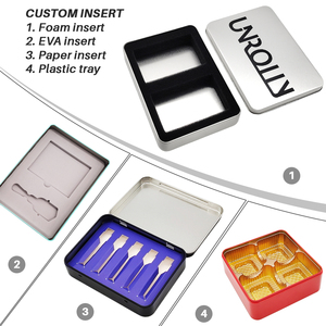 Boîte en Fer Blanc OEM d'Usine en Stock 180x100x68mm Rectangulaire pour Biscuits Bonbons Sucreries, Boîte de Rangement à Thé en Métal - Product Image 2