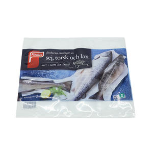 Custom Logo Printed PE Seafood Packaging <b>Bags</b> Low Temperature Refrigerated <b>Frozen</b> Food Storage Zipper <b>Bags</b> for Exhibition Use - Product Image 3