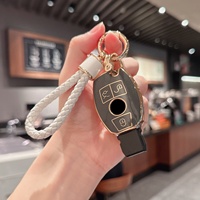 메르세데스 벤츠 A B C E S 클래스 W203 W204 W205 W210 W211 W212 W221 W222용 3/4 버튼 BGA 리모트 자동차 키 쉘 FOB TPU 케이스