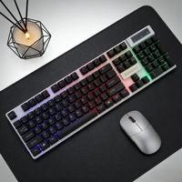 Factory Wholesale Price New K310 LED Backlit USB Wired Gaming Keyboard 104 Keys Floating Keycaps