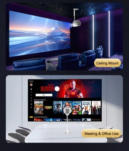 Nouveau projecteur mobile TS7 LCD à courte focale, <span class=keywords><strong>mini</strong></span> <span class=keywords><strong>LED</strong></span> portable, compatible WiFi intelligent Android 13, moins cher, prend en charge les films <span class=keywords><strong>4K</strong></span> - Product Image 4