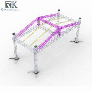 โครงถักไฟเวทีระบบอลูมิเนียมอัลลอยด์ทรงปิรามิด ขนาด 290x290 มม. รุ่น F34 ใช้ร่วมกับโครงถักสีเงินได้ - Product Image 1