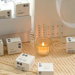 Juego <span class=keywords><strong>de</strong></span> Regalo <span class=keywords><strong>de</strong></span> Velas Aromáticas con Poesía Personalizada <span class=keywords><strong>de</strong></span> Fábrica, Vela <span class=keywords><strong>de</strong></span> Té Pequeña Hecha a Mano para Cumpleaños con Mensajes Secretos - Product Image 3