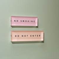 Plaque signalétique en acrylique personnalisée avec logo imprimé UV, panneau de marque en acrylique, présentoir de nom de bureau pour entreprise