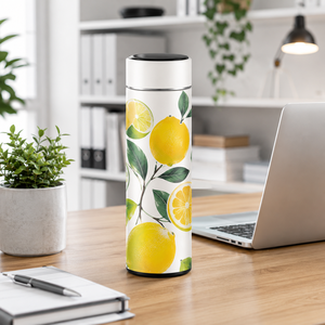 Vaso Térmico de Acero Inoxidable Personalizable con Diseño de Frutas y Pantalla de Temperatura, Termo de Viaje 52 ° Tapa Digital C - Product Image 2