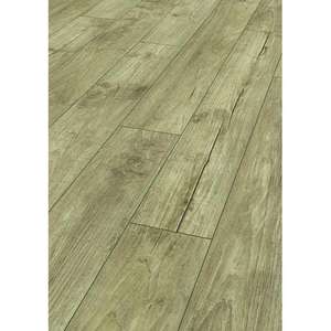 Suelo Laminado HDF de 8 mm, Diseño Moderno, Resistente al Desgaste, Color Beige Teca, para Sala de Estar, Sistema de Clic, Alto Brillo, Suave, 2.131 m², Ac3 Ac4 Ac5 - Product Image 1
