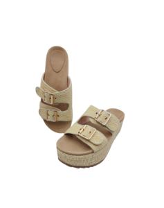 Sandalias de cuña de yute para mujer, novedad de 2025, hechas en China, precio competitivo, 100% - Product Image 4