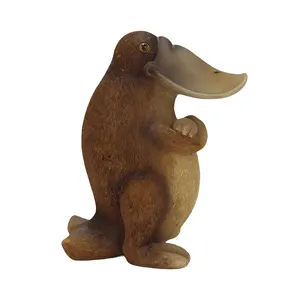 Ornamenti animali da giardino personalizzati statua di Platypus