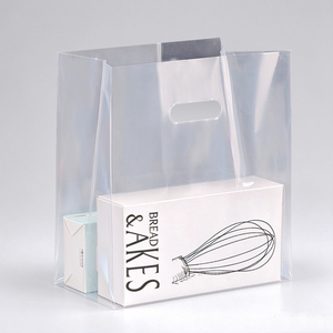 Sacchetti per Imballaggio Alimentare in Plastica Trasparente con Manico Fustellato per <span class=keywords><strong>Pane</strong></span>, Torte, Biscotti, Pasticcini e Dessert - Acquisto all'Ingrosso - Product Image 3
