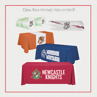 Nappe carrée sur mesure, imperméable, portable, pour l'extérieur, 100% polyester, logo imprimé numériquement, taille