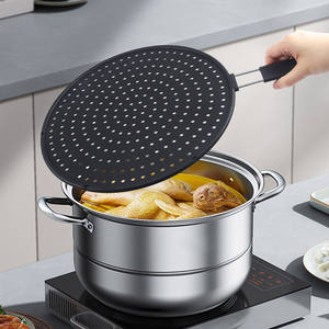 Pelindung percikan lemak tahan panas dan saringan lemak pelindung layar percikan silikon untuk wajan - Product Image 2