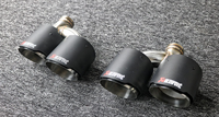 Diffuseur arrière en fibre de carbone humide haute résistance style GT500 pour Mustang 2015-2022 avec embouts d'échappement quadruples
