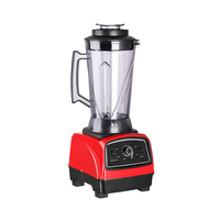 Elektrische blender met grote capaciteit, 2 liter, 2200 W, 25000 RPM, met 2 roestvrijstalen messen, multifunctioneel voor huishoudelijk, hotel- en buitengebruik