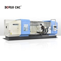 Tour CNC à lit plat haute rigidité CK61160 avec lit renforcé par des nervures et lubrification automatique des outils pour une longue durée de vie
