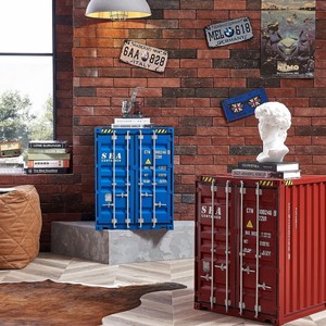 Industries til Versand behälter Möbel Wohnzimmer Schrank Dekorative Metall Seite Fracht schrank